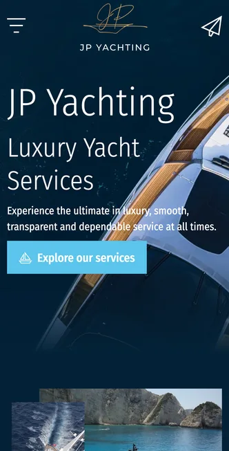 JP Yachting on mobile