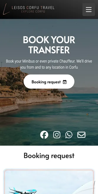 Leisos Corfu Travel on mobile
